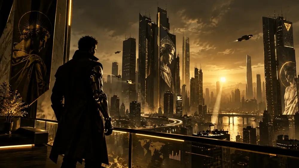 Grafik inspireret af det første Deus Ex