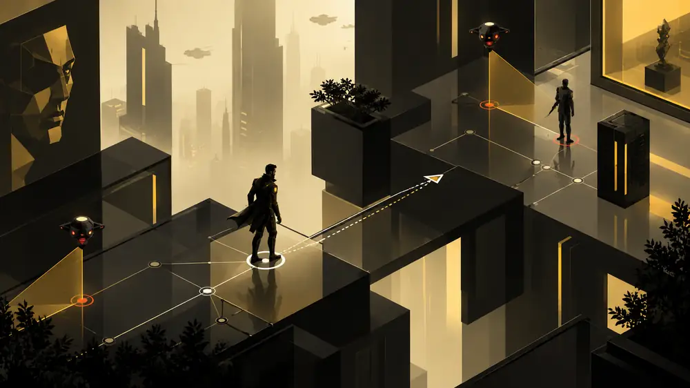 Grafik inspireret af Deus Ex Mankind Divided